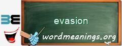 WordMeaning blackboard for evasion